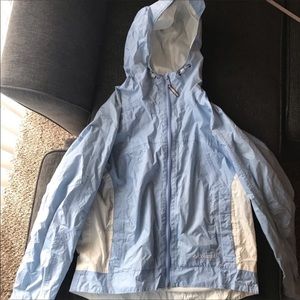 Columbia lightweight hooded  rain jacket